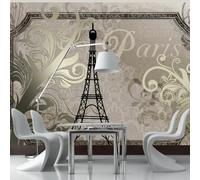 Papier peint Vintage Paris Gold