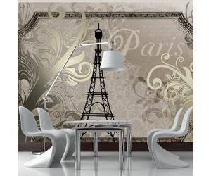 Papier peint Vintage Paris Gold