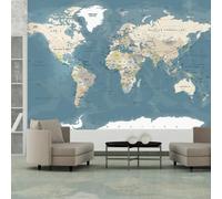 Papier Peint Vintage World Map 140x200 cm