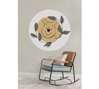 papier peint panoramique rond adhésif Winnie the Pooh jaune et vert - Ø 128 cm - 612036
