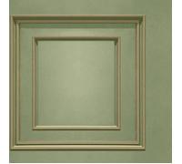 Papier Peint - World of Wallpaper - 39008 - Fruits Interdits - Vert Sauge - Doré