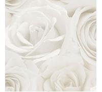 Papier peint - World of Wallpaper - Melany Rose - Ivoire et Crème - Floral - 10,05 m x 53 cm