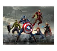 Papier Peint Xxl Intisse Captain America Et Les Avengers Marvel 360x270 Cm