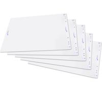 Papier pour tableau à feuilles mobiles vierge, 5 blocs de 20 feuilles vierges chacun, pour les présentations