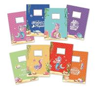 Papierdrachen Lot de 8 protège-cahiers de qualité supérieure en papier pour enfants - Format A4 - Motif sirènes - Protège-cahiers idéaux pour l'école - 250 g/m² - Lot numéro 20