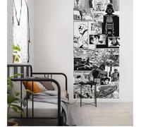 Papiers peints photos - KOMAR - Star Wars Dark Vador (manga noir et blanc) - Intissé 250x100 cm - 2 lés 50 cm - Sans phtalates