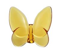 Papillon de luxe en cristal nordique transparent - Figurine artisanale (jaune)