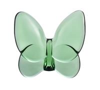 Papillon de luxe en cristal nordique transparent - Figurine artisanale (vert)