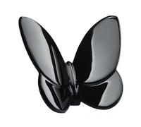 Papillon de luxe en cristal nordique transparent ornement papillon figurine artisanale (noir)