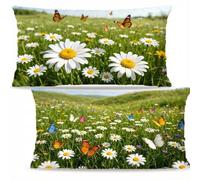Papillon Lot de 2 Housses de Coussin Velours Coussin 40x60cm F-711