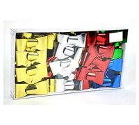 Papillon Lux Lot de 50 cocardes, décoration Cadeau, Couleurs Assorties