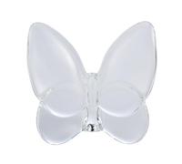 Papillon nordique en cristal transparent de luxe, figurine artisanale (transparent)