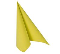 Papstar Serviettes 'ROYAL Collection' Lot de 50 40 x 40 cm Pliage en 4 Vert citron