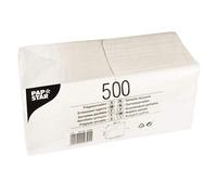 Papstar 12391 Lot de 5000 serviettes en papier Blanc 33 x 33 cm