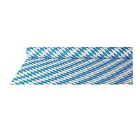 Nappe damassée, (l) 1,0 x (L)10 m, 'bleu bavarois'