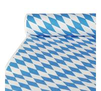 Papstar 12543 Nappe en Papier Motif Damas estampé Bleu de Bavière 20 x 1/10 x 1 m