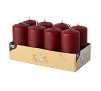PAPSTAR 17983 Lot de 8 bougies Bordeaux