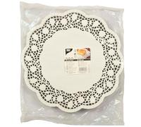 Papstar 18270 Lot de 250 napperons Ronds en Papier Ø 30 cm