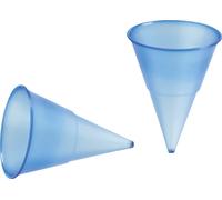 PAPSTAR 19618 Kunststoff-Spitzbecher, blau-transparent, 115 ml