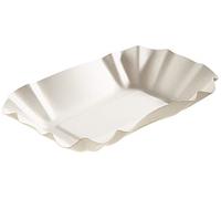 Barquette à frites 'pure', 90 x 140 x 30 mm, blanc