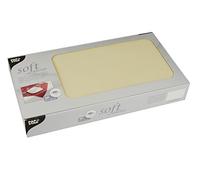 Papstar 82326 Nappe jetable Nappe de Papier (Place, Polypropylène, crème de Couleur, monótono)