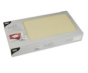 Papstar 82326 Nappe jetable Nappe de Papier (Place, Polypropylène, crème de Couleur, monótono)