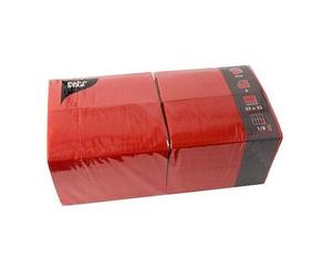 Papstar 84578 serviette et serviette de table en papier Mouchoir en papier Rouge 250 pièce(s)