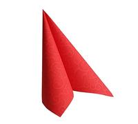 PAPSTAR 84879 Lot de 50 Serviettes de Table Motif Royal Collection Rouge 40 x 40 cm