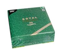 Papstar 84884, Serviettes Tissue, Vert foncé, 7,8 x 20 x 20 cm
