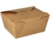 PAPSTAR 87612 PAPSTAR Boîte à lunch "pure", 1 500 ml, marron