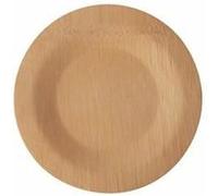 Papstar Assiette en bambou 'pure' sans compartiment 180 mm