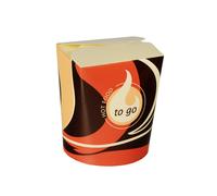 Papstar Boîtes Snack To Go Carrées 550 ml 10 x 8,5 x 7,5 cm Lot 50