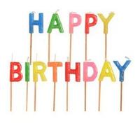 PAPSTAR Bougie pour gâteau d'anniversaire 'Happy Birthday' G