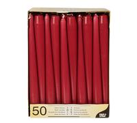 Papstar Bougies De Candélabre Bordeau 25 Cm Lot De 50