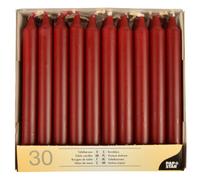 PAPSTAR Bougies de table Bordeaux 21 x 196 mm Lot de 30