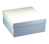 Papstar Boîtes à gâteaux en carton – Lot de 10 30×30×13 cm avec couvercle