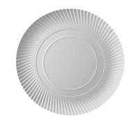 PAPSTAR Lot de 100 assiettes rondes en carton Blanc Ø 320 mm