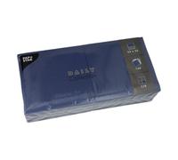 PAPSTAR Lot de 150 serviettes Daily Collection - Pliées en 4-32 x 32 cm - Bleu foncé