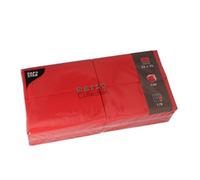 PAPSTAR Lot de 150 serviettes Daily Collection - Pliées en 8-32 x 32 cm - Rouge