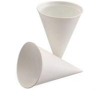 Papstar Gobelet conique 88617 en papier de canne à sucre 100 ml blanc 200 pièces
