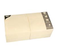 Papstar Serviettes 3 plis 1/4 Crème 33 x 33 cm Lot de 250