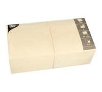 Papstar lot de 250 serviettes, 330 x 330 mm, 3 couches, crème transparent G