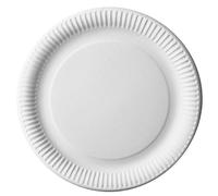 Papstar - Lot de 5 x 50 Assiettes, carton "pure" rond Ø 29 cm blanc