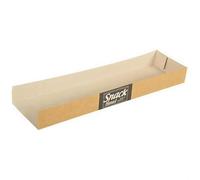 PAPSTAR Lot de 50 boîtes à goûter, en carton pur, 3 x 7,5 x 28,5 cm, Good Food