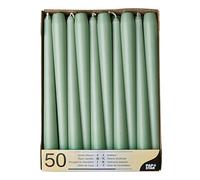 PAPSTAR Lot de 50 bougies de chandelier de 25 cm Diamètre : 2,2 cm Vert jade 88341