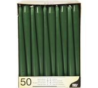 Bougie de chandelier, 22 mm, pack de 50, vert foncé