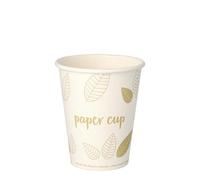 PAPSTAR « Lot de 50 gobelets purs | 100% carton de 0,2 l | peuvent être jetés sur les vieux papiers | pour boissons chaudes et froides | Pour restauration, fête et bureau
