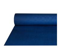 Papstar Nappe En Tissu Damassé Bleu Foncé 50 X 1 m 12575
