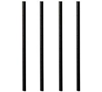 Papstar Paille en Papier Pure, 210 mm, Noir Noir
