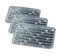 PAPSTAR - Plats à griller - 5 pcs - Aluminium, 34 x23 x 2.5 (Lot de 3)